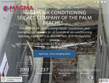 Tablet Screenshot of magmaair.com